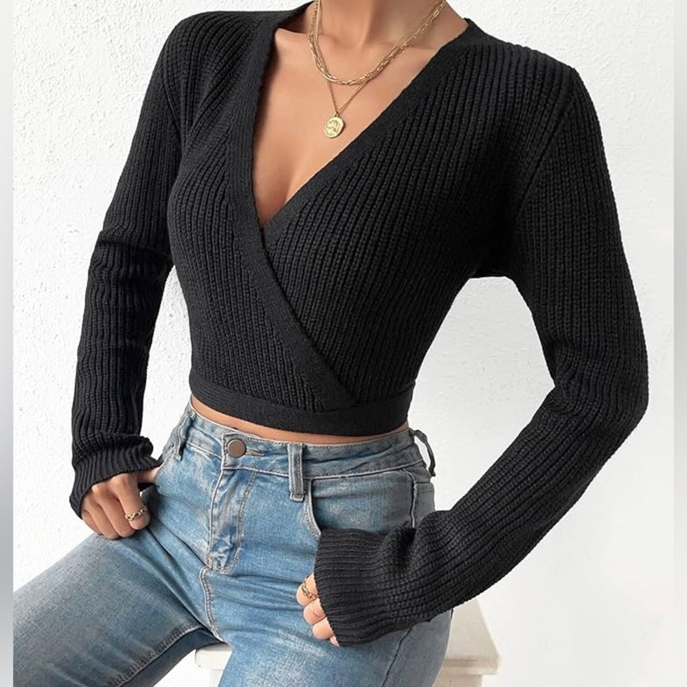 Wrap sweater